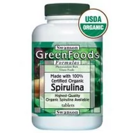 Serce i układ krążenia - Swanson, Usa Spirulina certyfikowana - suplement diety 180 tab. - miniaturka - grafika 1