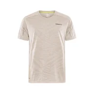Koszulki męskie - Męska Koszulka z krótkim rękawem CRAFT ADV HIT SS STRUCTURE TEE M 1912457-211000 – Beżowy - miniaturka - grafika 1