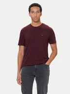 Koszulki męskie - Tommy Hilfiger T-Shirt Ess Seasonal MW0MW39995 Bordowy Regular Fit - miniaturka - grafika 1