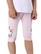Legginsy - Legginsy dziewczęce getry 3/4 z aplikacją 3D różowe 134-140 YOCLUB - miniaturka - grafika 1