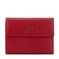 Portfele - Damski portfel ze skóry saffiano czerwony - miniaturka - grafika 1