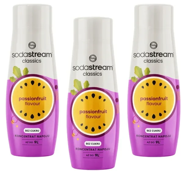 Syropy do saturatora SODASTREAM 3x Passionfruit smak marakui