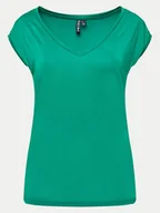 Koszulki i topy damskie - Pieces T-Shirt 17095260 Zielony Regular Fit - miniaturka - grafika 1