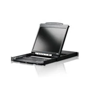 Przełączniki KVM - Konsola KVM ATEN CL5800N, wyświetlacz LCD 48 cm, VGA, PS/2-USB, port peryferyjny, układ CH - miniaturka - grafika 1
