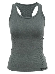 Hummel Top sportowy "Clea Seamless" w kolorze szarym - Koszulki sportowe damskie - miniaturka - grafika 1