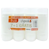 Lampiony i znicze - Wkłady do zniczy parafinowe Bispol WP3 72h 3 dni 7+1 sztuk - miniaturka - grafika 1