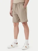 Spodenki męskie - Tommy Hilfiger Szorty sportowe Logo MW0MW43068 Beżowy Regular Fit - miniaturka - grafika 1