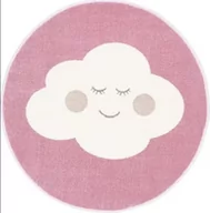 Dywany - Dywan Agnella Soft Cloud Róż Koło - miniaturka - grafika 1