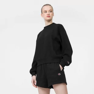 Damska bluza dresowa nierozpinana bez kaptura CHAMPION Rochester - czarna - Bluzy sportowe damskie - miniaturka - grafika 1