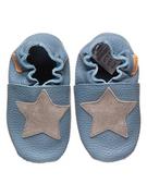 Buciki dla niemowląt - lamino Skórzane buty w kolorze błękitnym do raczkowania - miniaturka - grafika 1