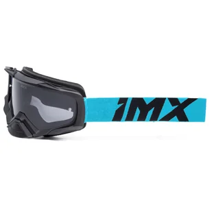 Gogle Imx Dust Black Matt/Blue - Szyba Dark Smoke + Clear (2 Szyby W Zestawie) - Gogle i okulary motocyklowe - miniaturka - grafika 1