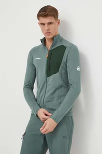 Mammut bluza sportowa Taiss Light kolor zielony z aplikacją - Bluzy męskie - miniaturka - grafika 1