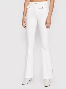 Guess Jeansy W2RA10 D4IF0 Biały Flare Fit - Spodnie damskie - miniaturka - grafika 1