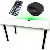Biurka gamingowe - BIURKO GAMINGOWE BIAE LED PRZEPUST - miniaturka - grafika 1
