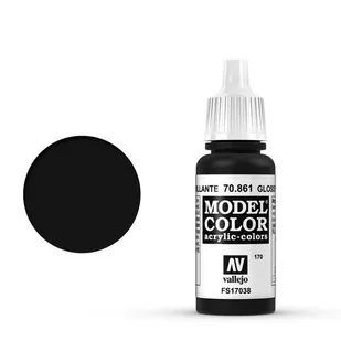 Vallejo Glossy Black MC170 70861 - Akcesoria i części modelarskie - miniaturka - grafika 2