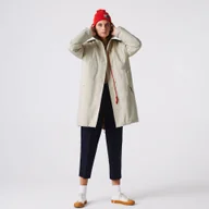 Kurtki damskie - Lacoste Damska Kurtka Wewnętrzna Pikowana Wodoodporna 3 W 1 Parka - miniaturka - grafika 1