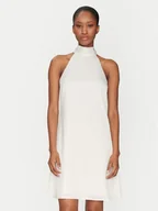 Sukienki - YAS Sukienka koktajlowa Dottea 26032326 Biały Slim Fit - miniaturka - grafika 1