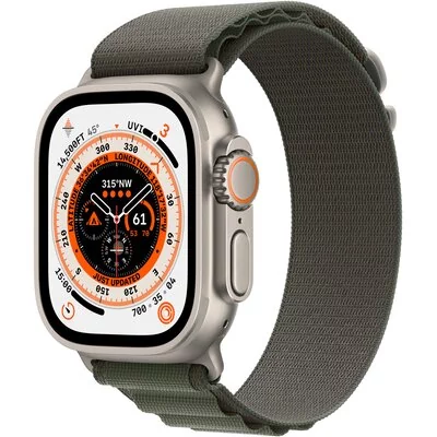 Apple Watch Ultra GPS + Cellular 49mm Tytan S MNHJ3WB/A Zielony