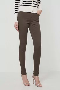 Spodnie damskie - Morgan jeansy damskie kolor zielony - grafika 1