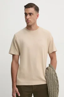 Pepe Jeans t-shirt bawełniany Connor męski kolor beżowy gładki PM509206 - Koszulki męskie - miniaturka - grafika 1