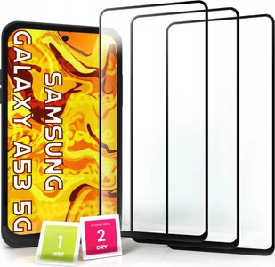 Hello Case 3-pak SZKŁO HARTOWANE DO Samsung Galaxy A53 5G na cały ekran 9H ochronne 5D - Szkła hartowane na telefon - miniaturka - grafika 1
