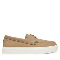 Mokasyny męskie - Mokasyny Calvin Klein Hybrid Lace Up Boat Lth HM0HM01812 Brązowy - miniaturka - grafika 1