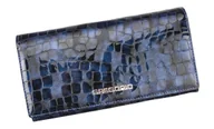 Portfele - Portfel Damski Skórzany GREGORIO Długi Max Z Klamrą Lakierowany FS-100 NIEBIESKI RFID 18,5 x 9,5 x 3,5 [cm] - miniaturka - grafika 1