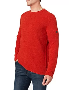 camel active Sweter męski, Pomarańczowy Czerwony, S - Swetry męskie - miniaturka - grafika 1
