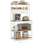 Regały - Biały regał kuchenny z listwą zasilającą - miniaturka - grafika 1