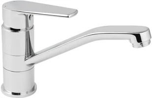 Washbasin faucet RUBINETA Vito-19 with swivel long spout, chrome color. - Baterie umywalkowe - miniaturka - grafika 1