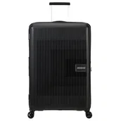 Walizki - Walizka duża poszerzana American Tourister AeroStep - black - miniaturka - grafika 1