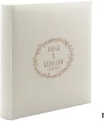 Albumy fotograficzne - Album ślubny, wklejany, 100 czarnych stron, personalizowany, 12 wzorów do wyboru - miniaturka - grafika 1