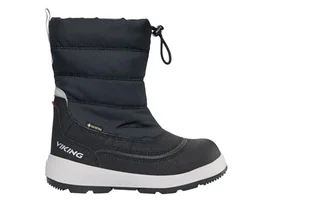 Viking Buty dziecięce Toasty Pull-on Warm GTX Snow Boot, uniseks, Schwarz, 33 EU Weit - Buty dla dziewczynek - miniaturka - grafika 1