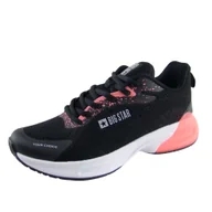 Sneakersy damskie - Sneakersy damskie BIG STAR LL274318 czarne - miniaturka - grafika 1