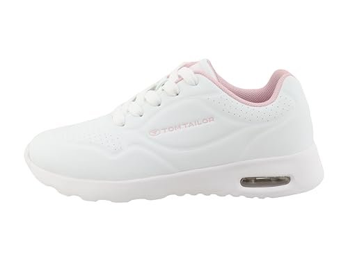 Tom Tailor Kids Dziewczęce 9570110001 sneakersy, biała róża., 36 EU