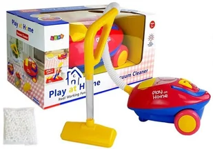 Lean Toys, duży odkurzacz Czerwono- Żółty na Baterie Światła Dźwięki - Zabawy w naśladowanie dorosłych - miniaturka - grafika 1