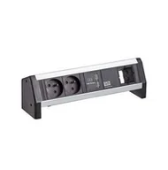 Gniazdka elektryczne - BACHMANN DESK 2xUTE 35 1xŁadowarka USB 1xZasilanie CM 1.0m GST18 - miniaturka - grafika 1