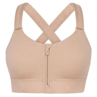 Biustonosze - BIUSTONOSZ SPORTOWY SHEFIT BEŻOWY ŚREDNIE PODTRZYMANIE REGULOWANY 4XL SIŁOWNIA - miniaturka - grafika 1