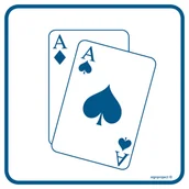 Systemy ekspozycyjne i znaki informacyjne - RA088 KASYNO, FN - FOLIA SAMOPRZYLEPNA; (200X200MM) - miniaturka - grafika 1