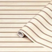 Okleiny - Okleina Folia Pcv Na Meble Ściany Wzór Lamele Jasne Matowe Wymiar 90x210cm - miniaturka - grafika 1