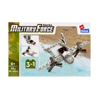 Klocki - Klocki Militaria 3W1 Samolot 62 Elementów Alleblox Ab3037 - miniaturka - grafika 1