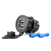 Ładowarki samochodowe - Wodoodporna ładowarka z gniazdami 2xusb 12/24v mod-03 - miniaturka - grafika 1