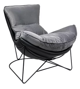 Fotel biurowy, krzesło biurowe King Home Fotel OTILIA STAND VELVET ciemny szary welur MSE011000302.V23 - Fotele i krzesła biurowe - miniaturka - grafika 1