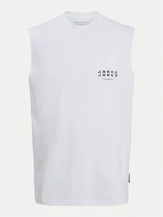 Jack&Jones Tank top Charge 12274740 Biały Relaxed Fit - Koszulki męskie - miniaturka - grafika 1