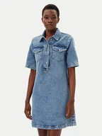 Sukienki - Liu Jo Sukienka jeansowa UA5191 D4990 Niebieski Regular Fit - miniaturka - grafika 1