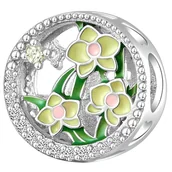 Charmsy - Charms do Pandora - CHARMS ORCHIDEA LIPIEC - miniaturka - grafika 1
