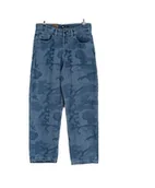 Spodnie damskie - Spodnie Męskie VANS Check-5 Loose Camo Printed Stone Blue VN000PH8CDX1 33 - Vans - miniaturka - grafika 1