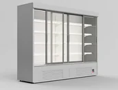 Szafy i witryny chłodnicze - Regał chłodniczy GRANDIS SGD 3.0/0.7 3080x674x1990 drzwi przesuwne - miniaturka - grafika 1