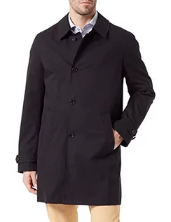 Płaszcze męskie - bugatti Męski płaszcz 338300-39064, czarny 290, standardowy, czarny-290, 52 - grafika 1