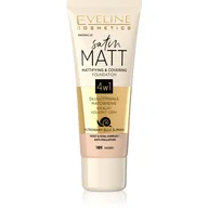 Podkłady do twarzy - Eveline Satin Matt podkład 4w1104 101 Ivory 30ml - miniaturka - grafika 1